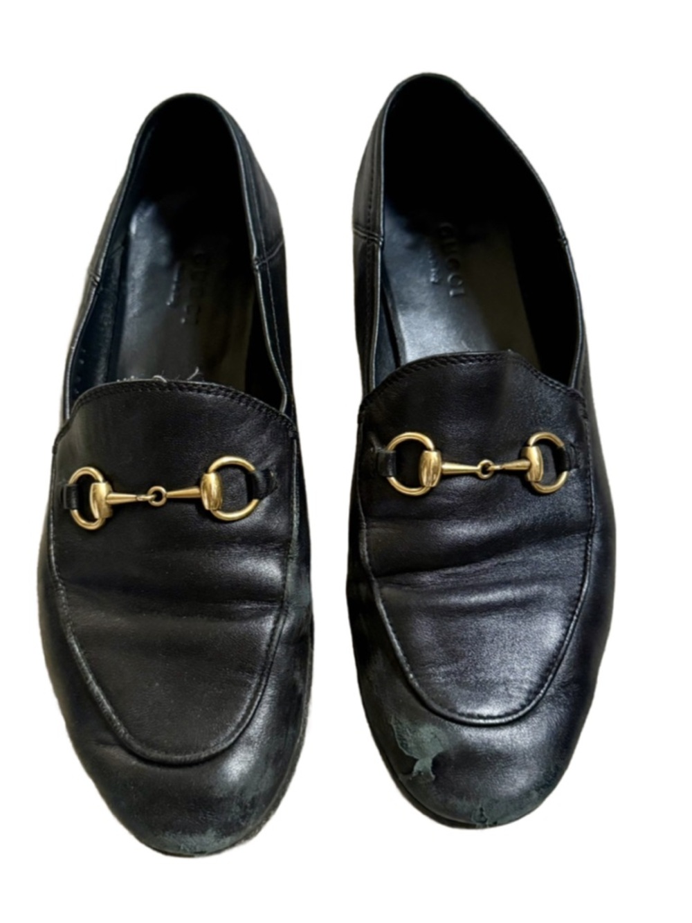 Gucci Leather Horsebit Loafers